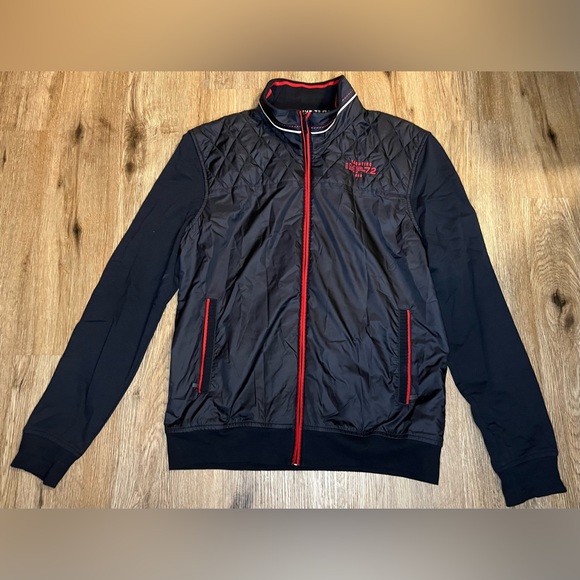 Designer Quilted Bomber Jacket Yacht Yachting Jacket Impulso 1972 Imp 72 Size M - Picture 2 of 11